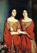 Theodore Chasseriau The Two Sisters oil painting on canvas